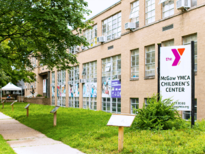Outside corner McGaw YMCA Children's Center