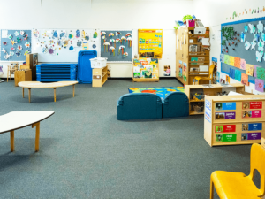 Closeup of a classroom at the McGaw YMCA Children's Center