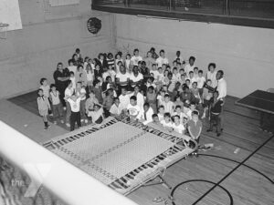 A group of kids in the Emerson Street YMCA 1960s