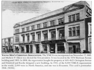 Evanston YMCA building on Orrington Ave
