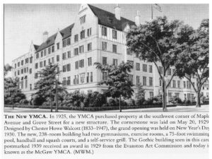 Advertisement to showcase new Grove Street YMCA branch.