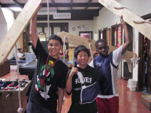 Afterschool youth in old Youth Lobby in 2011