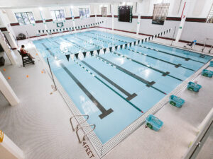 Six-lane pool