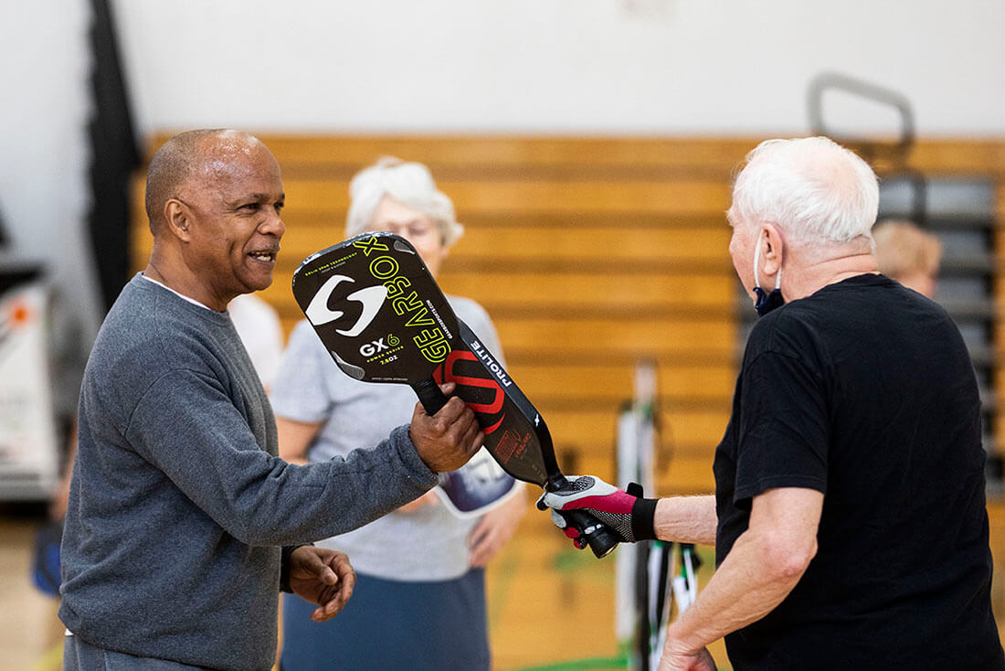 People playing pickleball at the YMCA