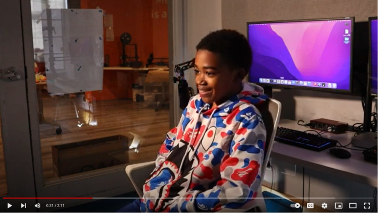 screenshot of video