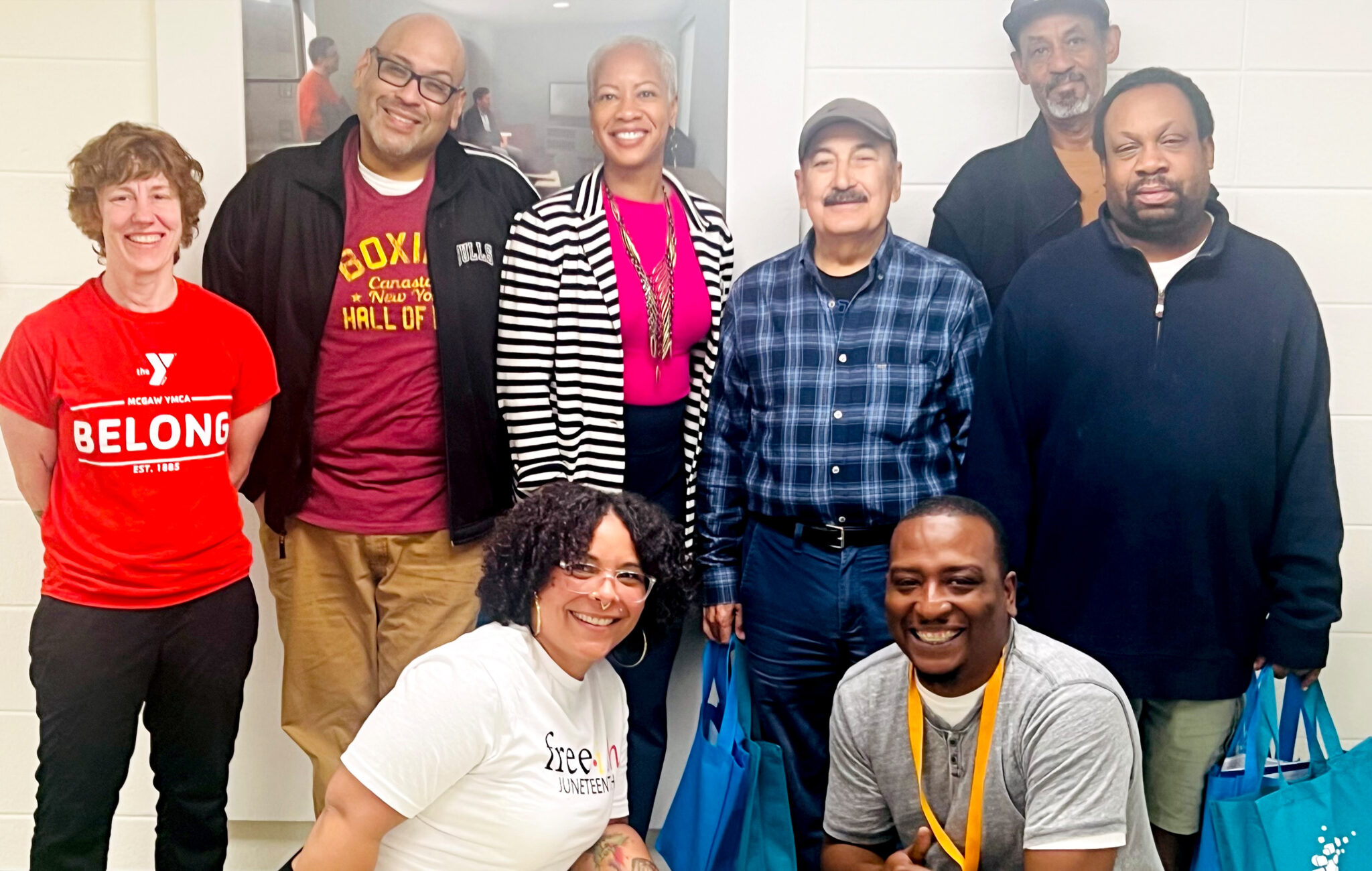group photo of Health Fair attendees
