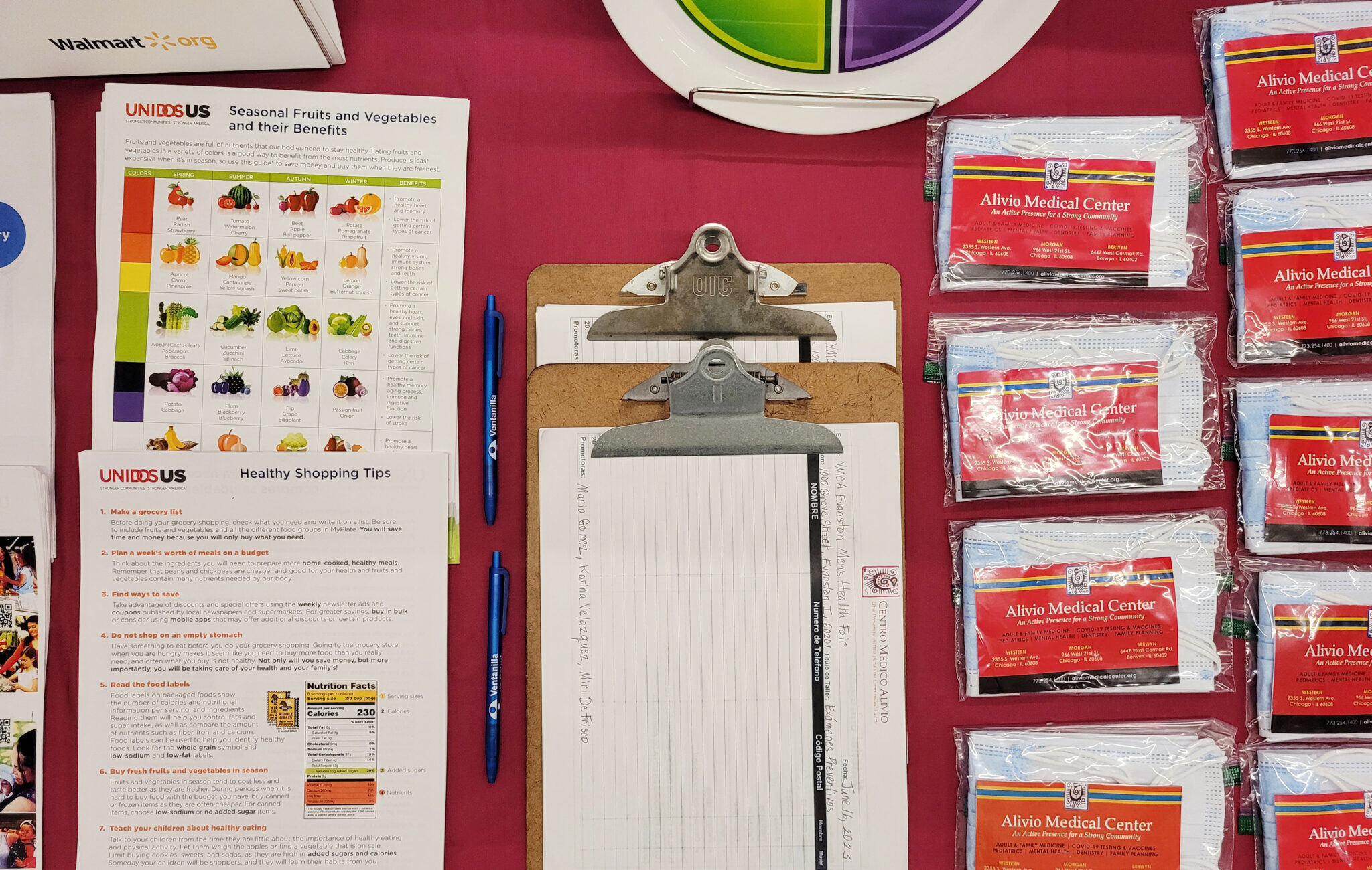clipboard and wellness giveaways