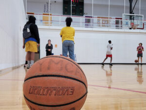 Basketball during Meta Meets Camp.