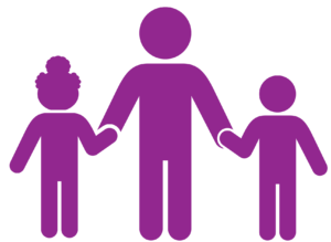 family 3 icon of a family