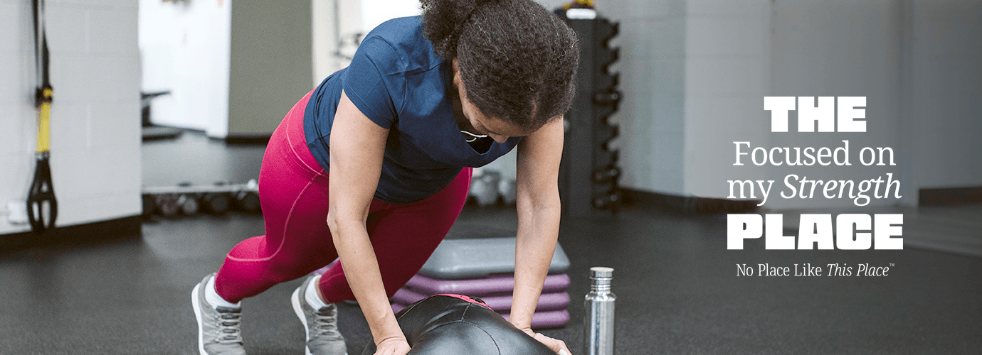 An adult working out at the Y